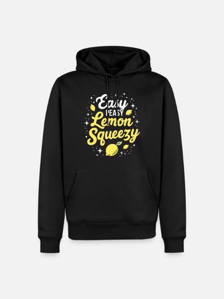 Citron facile - Sweat à capuche Premium bio Homme - noir