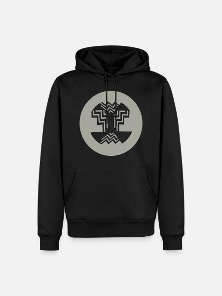 Conception circulaire-intérieure - Sweat à capuche Premium bio Homme - noir