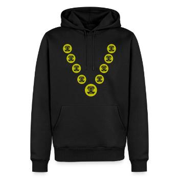Chain - Men’s Premium Organic Hoodie - black - Front - Nico (187cm)