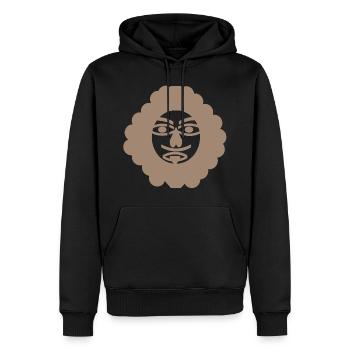 Prince - Sweat à capuche Premium bio Homme - noir - Devant - Nico (187cm)