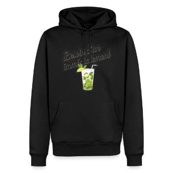 Besoin d'un mojito - Sweat à capuche Premium bio Homme - noir - Devant - Nico (187cm)
