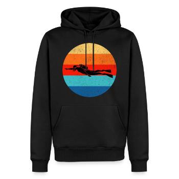 Tauchen Taucher - Männer Premium Bio Hoodie - Schwarz - Vorne - Nico (187cm)