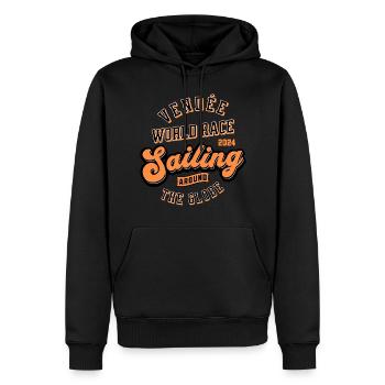 Vendée-Weltsegelregatta rund um den Globus - Männer Premium Bio Hoodie - Schwarz - Vorne - Nico (187cm)
