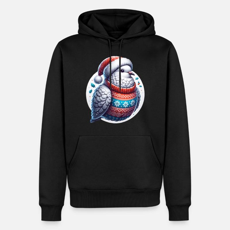 Colombe de Noël - Sweat à capuche Premium bio Homme - noir