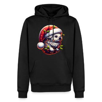 Weihnachts Koala - Männer Premium Bio Hoodie - Schwarz - Vorne - Nico (187cm)