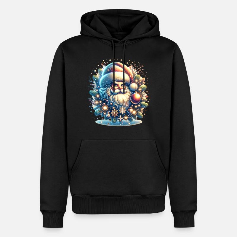 Père Noël - Sweat à capuche Premium bio Homme - noir