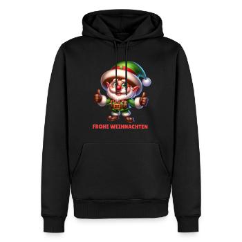 Frohe Weihnachten Elf Weihnachtsfeier - Männer Premium Bio Hoodie - Schwarz - Vorne - Nico (187cm)