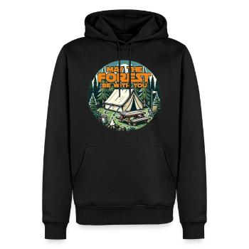 Möge der Wald mit dir sein - Männer Premium Bio Hoodie - Schwarz - Vorne - Nico (187cm)