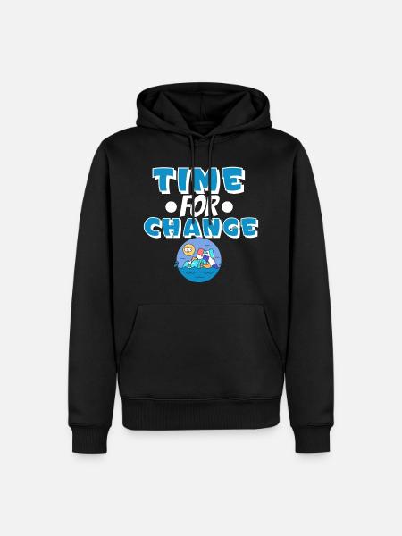 Climate change Climate protection - Men’s Premium Organic Hoodie - black
