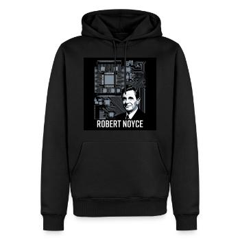 Erbe der Menschheit - Robert Noyce - Männer Premium Bio Hoodie - Schwarz - Vorne - Nico (187cm)