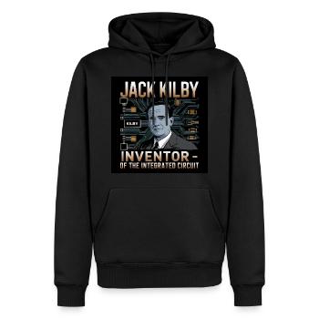 Erbe der Menschheit - Jack Kilby - Männer Premium Bio Hoodie - Schwarz - Vorne - Nico (187cm)