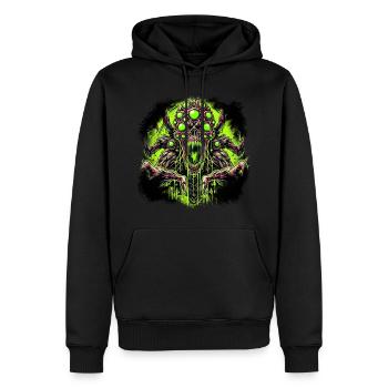 Toxic - Sweat à capuche Premium bio Homme - noir - Devant - Nico (187cm)
