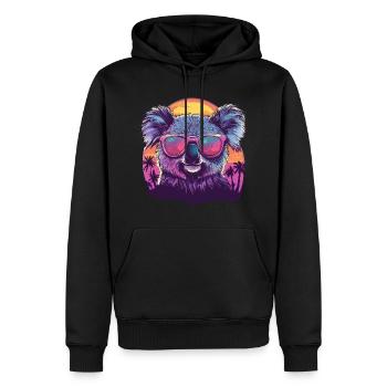 Koala Sonnenbrille Plamen Sommer Urlaub Tropsich - Männer Premium Bio Hoodie - Schwarz - Vorne - Nico (187cm)