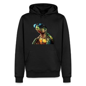 Turtle Sunglasses Summer - Men’s Premium Organic Hoodie - black - Front - Nico (187cm)