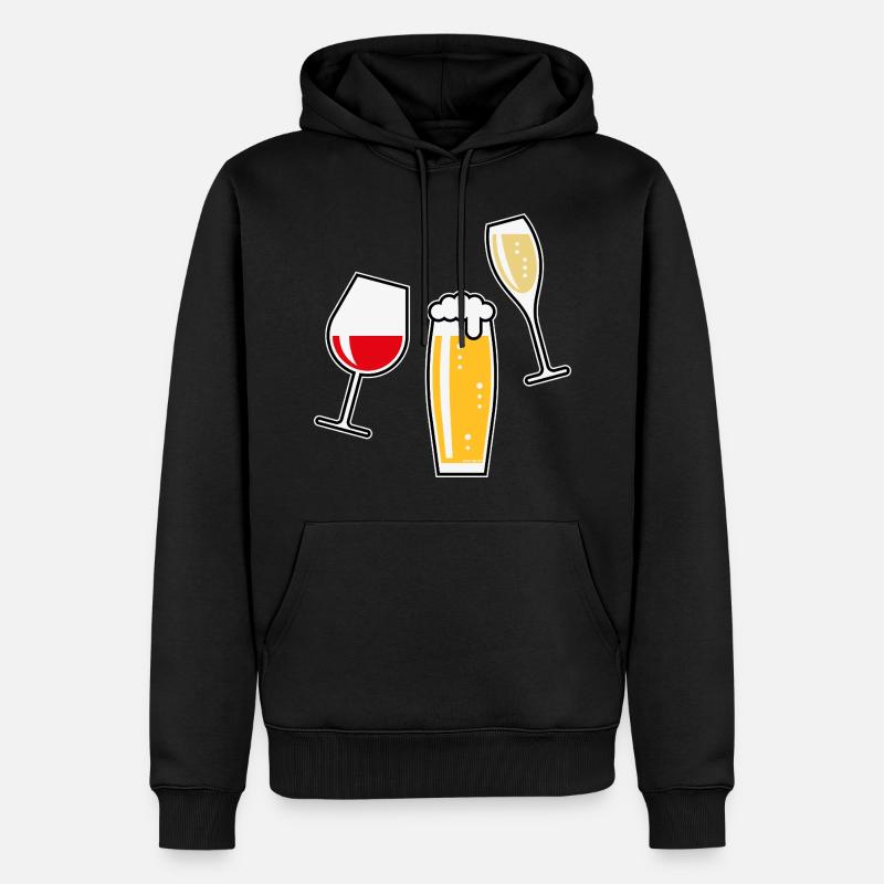 XDthree Good Friends (Tulip5) - Sweat à capuche Premium bio Homme - noir