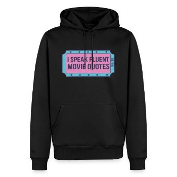 Film drôle - Sweat à capuche Premium bio Homme - noir - Devant - Nico (187cm)