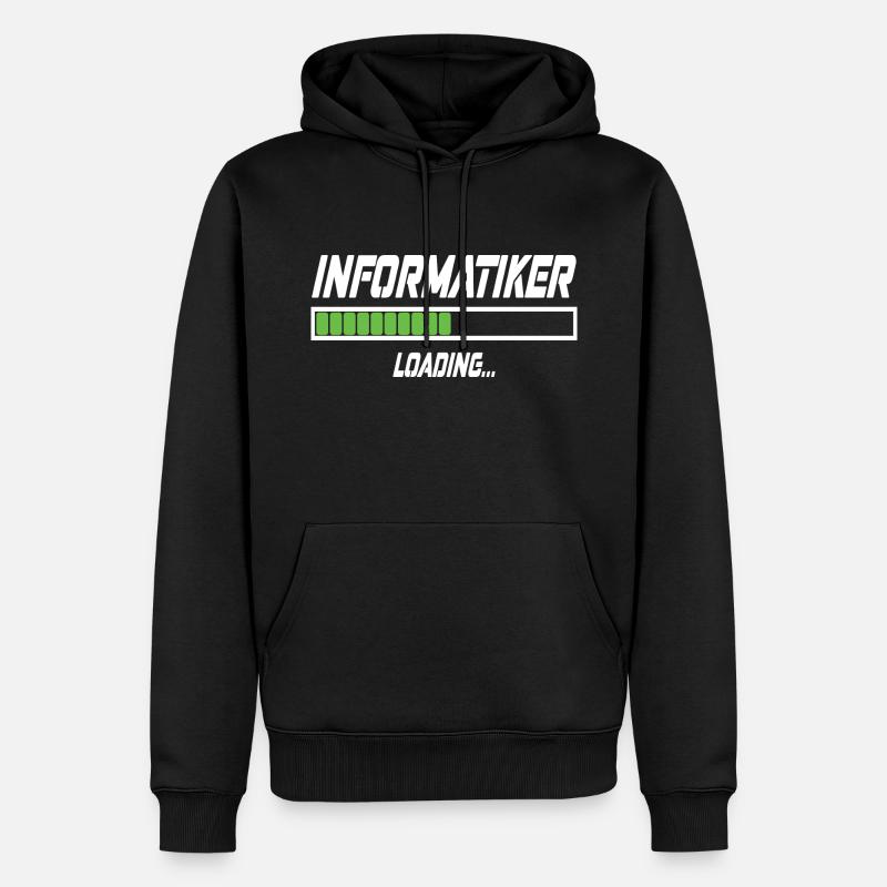Informatiker Loading... - Männer Premium Bio Hoodie - Schwarz