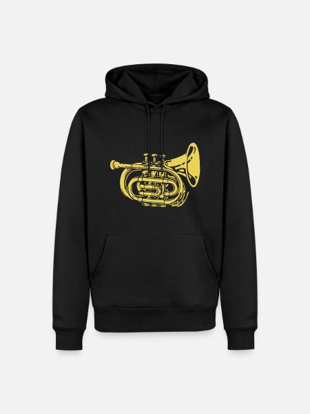 Trumpet - Men’s Premium Organic Hoodie - black