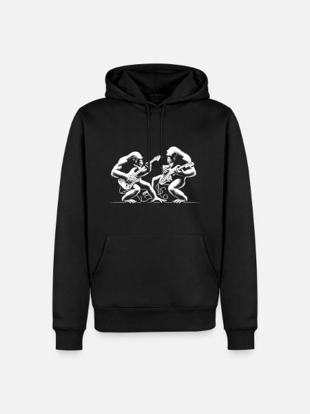 Guitar Groove Gorillas - Men’s Premium Organic Hoodie - black