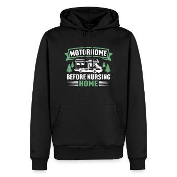 Wohnmobil vor Pflegeheim-T-Shirt-Camper - Männer Premium Bio Hoodie - Schwarz - Vorne - Nico (187cm)