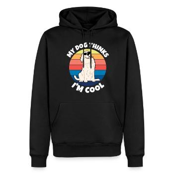 Cooler Hundebesitzer Hundefreund Spruch lustig - Männer Premium Bio Hoodie - Schwarz - Vorne - Nico (187cm)