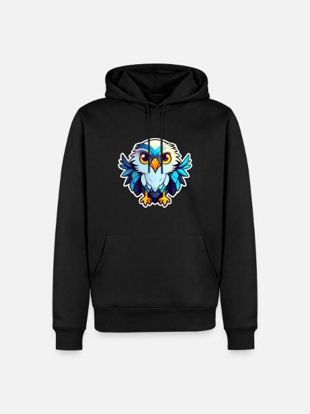 Eagle Bird Drawing - Men’s Premium Organic Hoodie - black