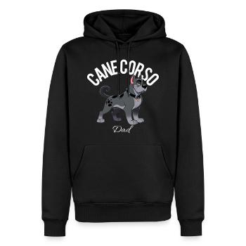 Cane Corso Dad 2 - Men’s Premium Organic Hoodie - black - Front - Nico (187cm)