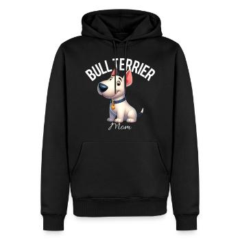 Bullterrier Mama 3 - Männer Premium Bio Hoodie - Schwarz - Vorne - Nico (187cm)