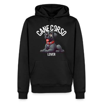 Cane Corso Lover - Men’s Premium Organic Hoodie - black - Front - Nico (187cm)