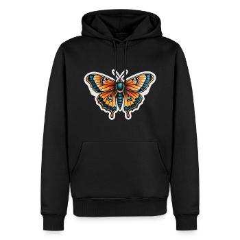 Motte Neo Traditional - Männer Premium Bio Hoodie - Schwarz - Vorne - Nico (187cm)