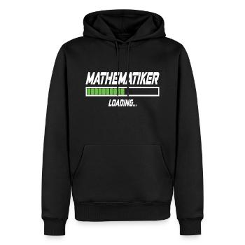 Mathematiker Loading... - Männer Premium Bio Hoodie - Schwarz - Vorne - Nico (187cm)