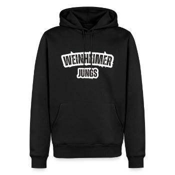 Weinheim Boys - Sweat à capuche Premium bio Homme - noir - Devant - Nico (187cm)