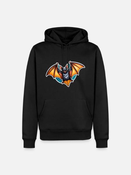 Bat Neo Traditional - Men’s Premium Organic Hoodie - black