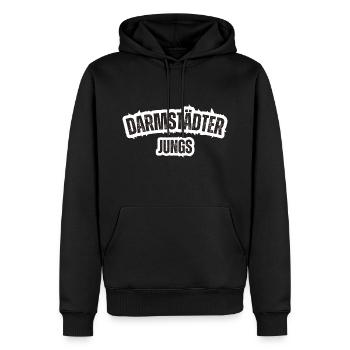 Darmstädter Jungs - Männer Premium Bio Hoodie - Schwarz - Vorne - Nico (187cm)