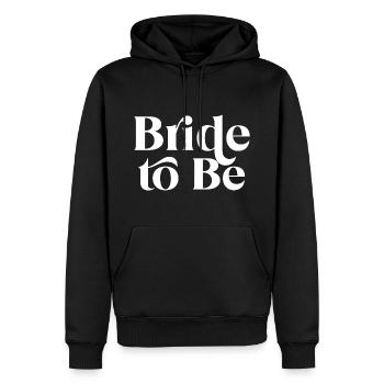 Future mariée - Sweat à capuche Premium bio Homme - noir - Devant - Nico (187cm)