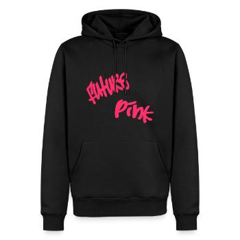 Everything will be fine my child. The future is pink - Men’s Premium Organic Hoodie - black - Front - Nico (187cm)