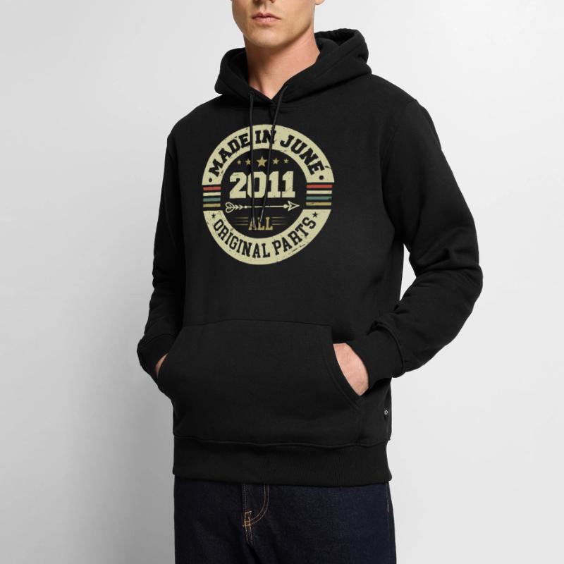 Juni 2011 Geburtstagsgeschenk Juni 2011 Juni 2011 Männer Premium Bio Hoodie