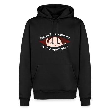 Excusez-moi est-ce août mais drôle de garçon de maternité - Sweat à capuche Premium bio Homme - noir - Devant - Nico (187cm)