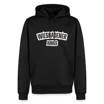 Wiesbadener Jungs - Männer Premium Bio Hoodie - Schwarz - Vorne - Nico (187cm)