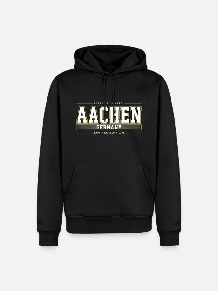 Aachen - Men’s Premium Organic Hoodie - black