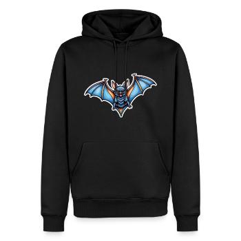 Fledermaus Neo Traditional - Männer Premium Bio Hoodie - Schwarz - Vorne - Nico (187cm)