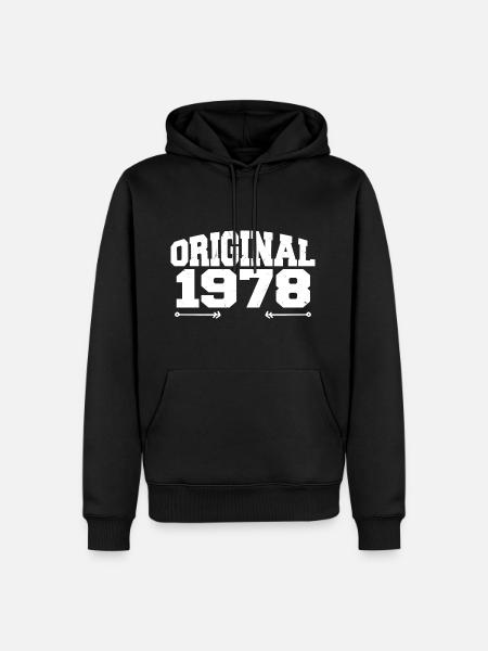 Original 1978 | Birthday Gift 1978 - Men’s Premium Organic Hoodie - black