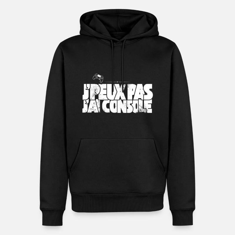 J'Peux Pas J'Ai Console - Sweat à capuche Premium bio Homme - noir