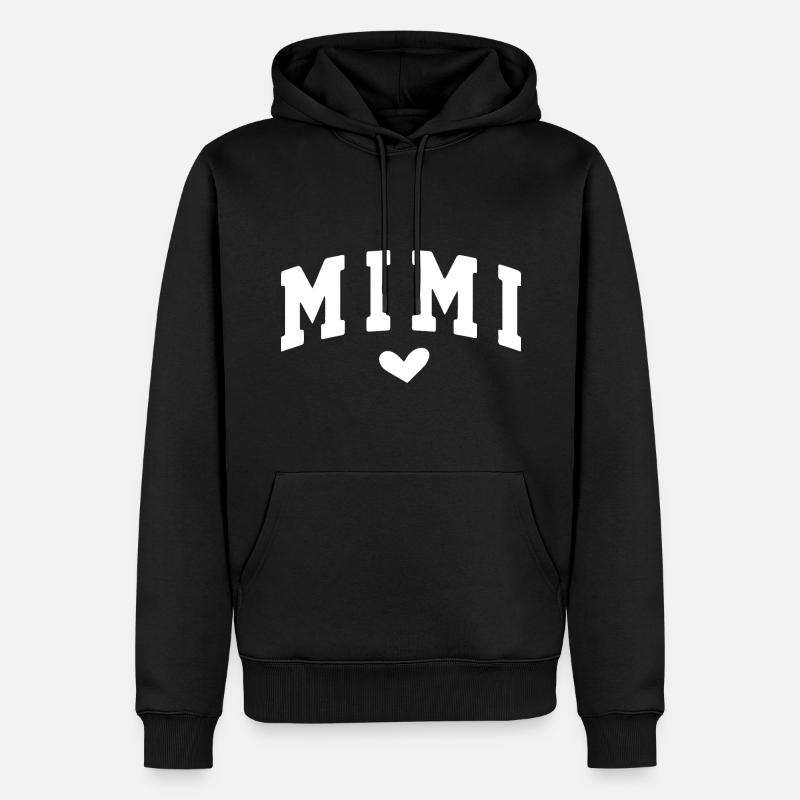Mimi - Männer Premium Bio Hoodie - Schwarz