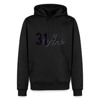 31 Ans - Sweat à capuche Premium bio Homme - noir - Devant - Nico (187cm)