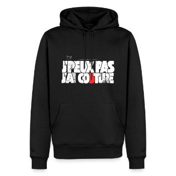 J'peux pas j'ai couture - Sweat à capuche Premium bio Homme - noir - Devant - Nico (187cm)