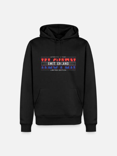Kloten - Männer Premium Bio Hoodie - Schwarz