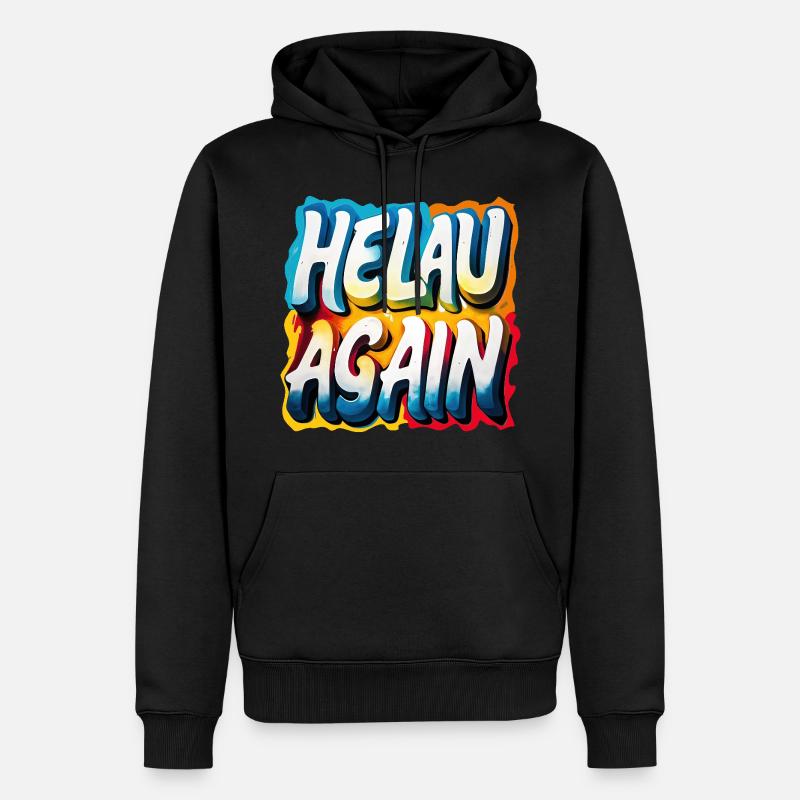 Helau Again Carnaval Carnaval - Sweat à capuche Premium bio Homme - noir