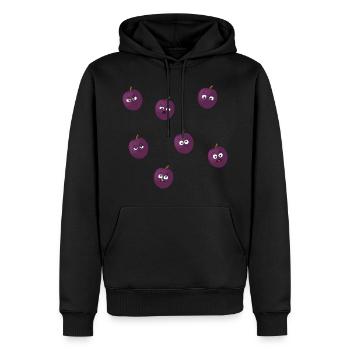Culture Plum - Men’s Premium Organic Hoodie - black - Front - Nico (187cm)