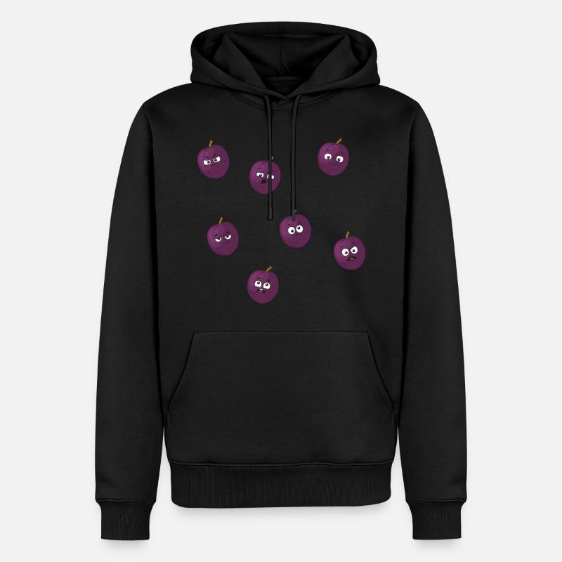 Culture Prune - Sweat à capuche Premium bio Homme - noir